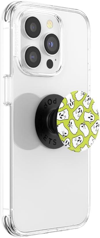 imagePopSockets Phone Grip with Expanding Kickstand Adhesive Grip Shaky Bones WhiteGhosted Slime
