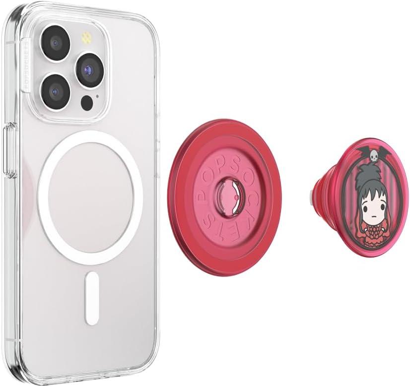 imagePopSockets Phone Grip with Expanding Kickstand Adhesive Grip Shaky Bones WhiteLydia Deetz