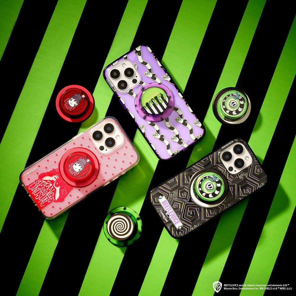 imagePopSockets Phone Grip with Expanding Kickstand Adhesive Grip Shaky Bones WhiteSand Snakes