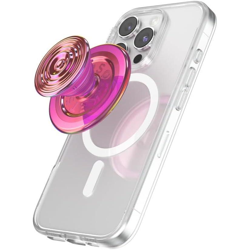 imagePopSockets Phone Grip for MagSafe Magnetic Holder Phone Stand Cute Pink  Curves ClayAviation