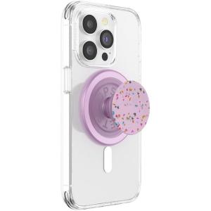 PopSockets Phone Grip for MagSafe, Magnetic Holder, Phone Stand, Cute Pink – Curves Clay(Tutti Frutti)