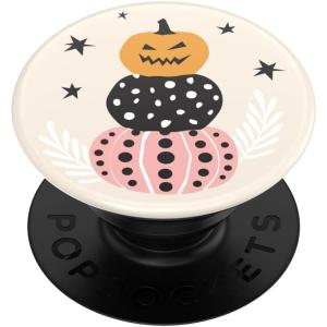 PopSockets Phone Grip with Expanding Kickstand, Adhesive Grip – Shaky Bones White(Pumpkin Stack)