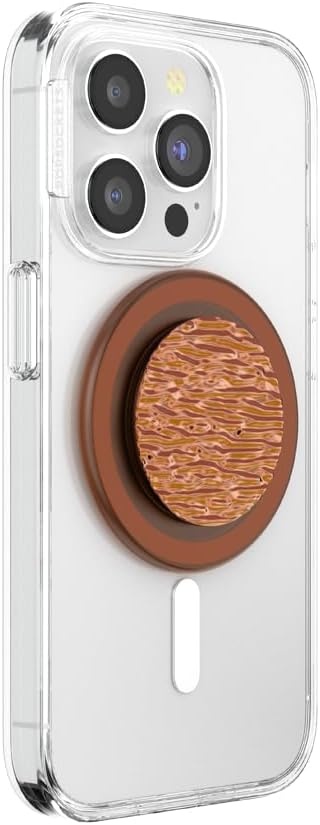 imagePopSockets Phone Grip for MagSafe Magnetic Holder Phone Stand Brown FATA Morgana AmberFata Morgana Amber