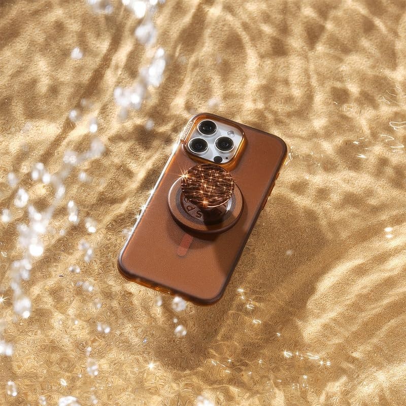 imagePopSockets Phone Grip for MagSafe Magnetic Holder Phone Stand Brown FATA Morgana AmberFata Morgana Amber