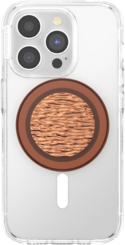 imagePopSockets Phone Grip for MagSafe Magnetic Holder Phone Stand Brown FATA Morgana AmberFata Morgana Amber