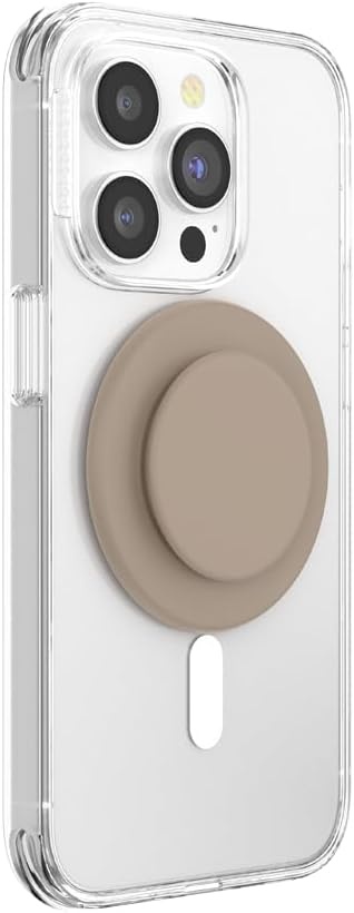 imagePopSockets Phone Grip for MagSafe Magnetic Holder Phone Stand Brown FATA Morgana AmberSoft Touch Latte