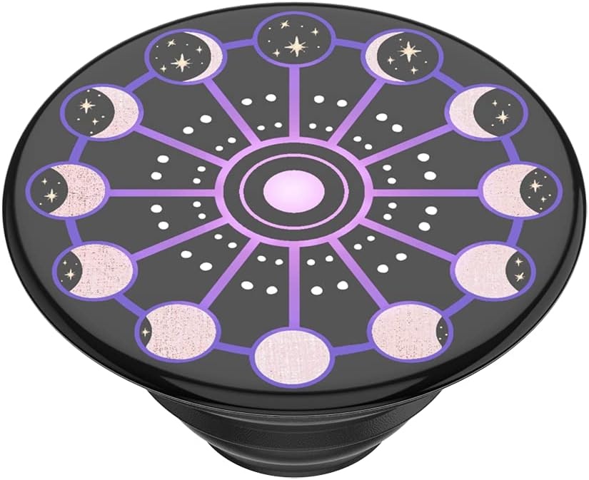imagePopSockets Phone Grip with Expanding Kickstand Adhesive Grip Enamel Solar FlareLunar Cycle