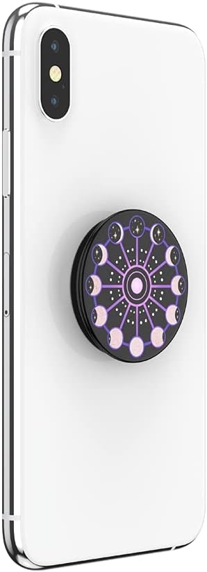 imagePopSockets Phone Grip with Expanding Kickstand Adhesive Grip Enamel Solar FlareLunar Cycle