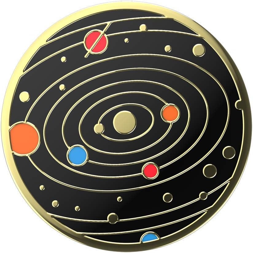 imagePopSockets Phone Grip with Expanding Kickstand Adhesive Grip Enamel Solar FlareSolar Flare