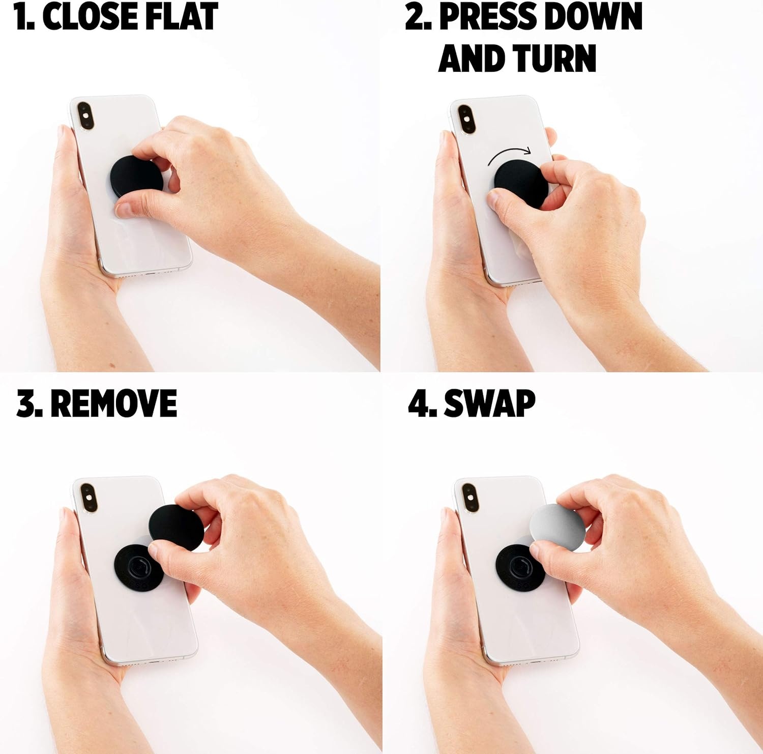 imagePopSockets Phone Grip with Expanding Kickstand Adhesive Grip Enamel Solar FlareStar Chart