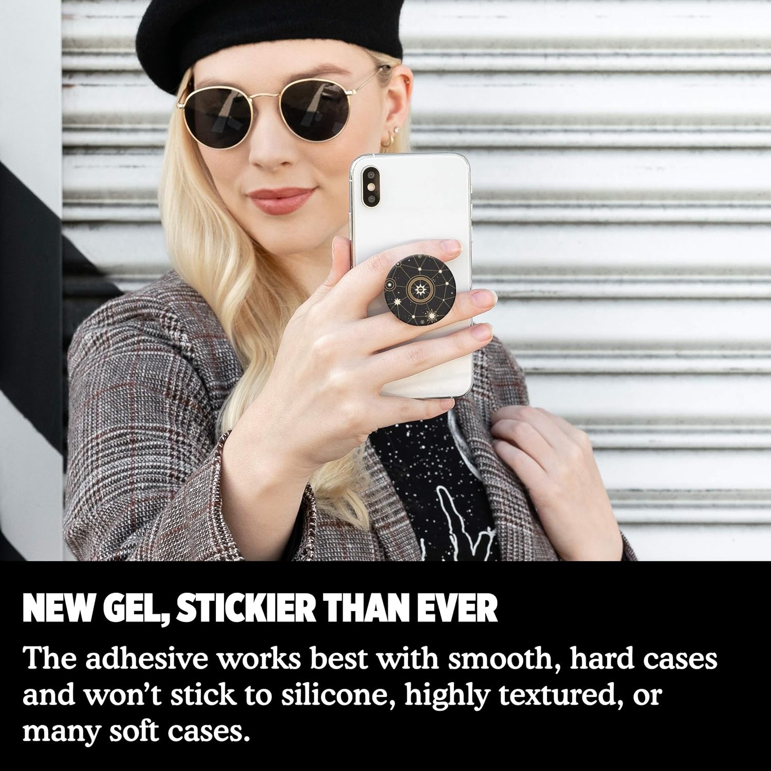 imagePopSockets Phone Grip with Expanding Kickstand Adhesive Grip Enamel Solar FlareStar Chart