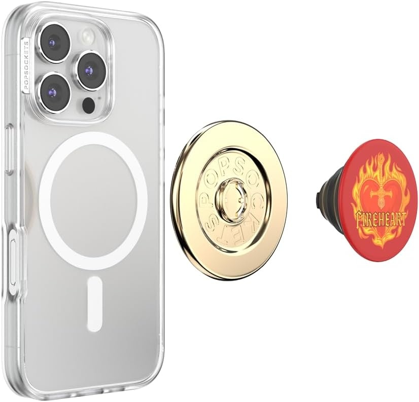 imagePopSockets Swappable PopTop for Phone Grips Compatible with Adhesive or MagSafe Bases Once Upon a TimeFireheart