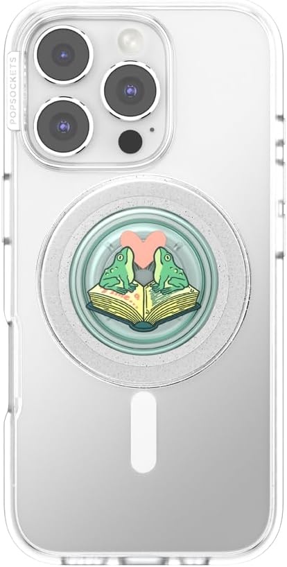 imagePopSockets Swappable PopTop for Phone Grips Compatible with Adhesive or MagSafe Bases Once Upon a TimeFrogs in Love
