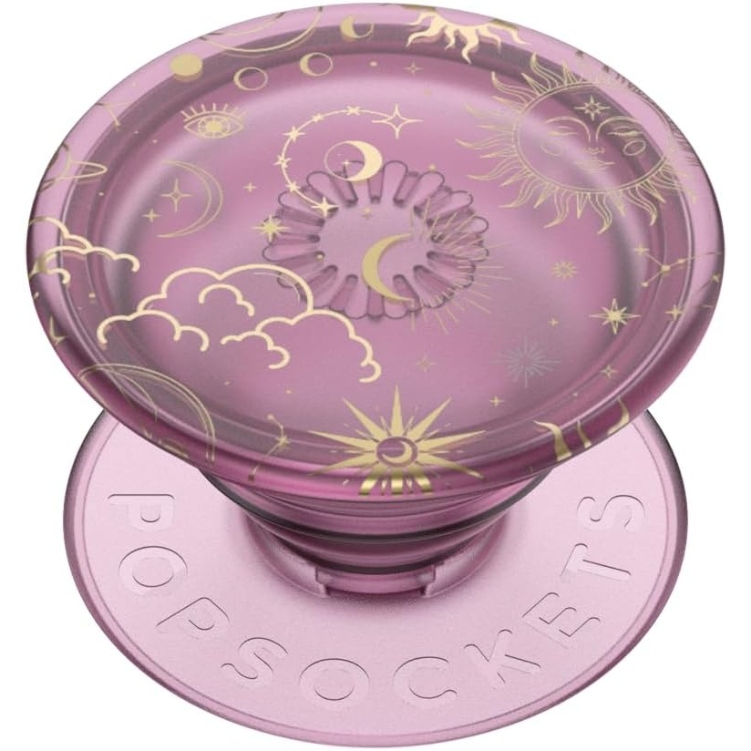 imagePopSockets Phone Grip with Expanding Kickstand Adhesive Grip Enamel Solar FlareCelestial Mauve