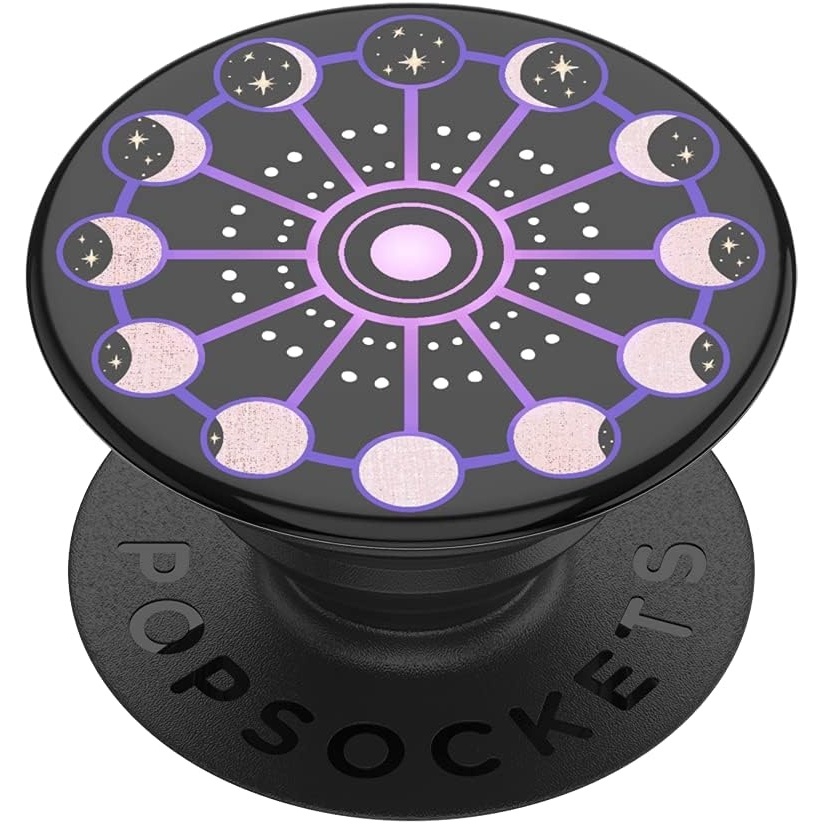 imagePopSockets Phone Grip with Expanding Kickstand Adhesive Grip Enamel Solar FlareLunar Cycle