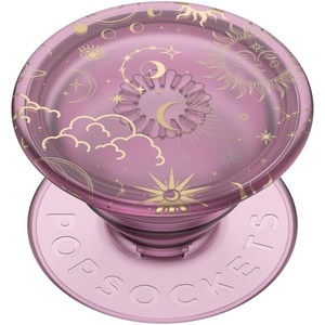 ​​​​PopSockets Phone Grip with Expanding Kickstand, Adhesive Grip, Enamel – Solar Flare(Celestial Mauve)