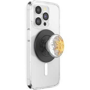 ​​​​PopSockets Phone Grip with Expanding Kickstand, Adhesive Grip, Enamel – Solar Flare(Translucent Sun and Moon)