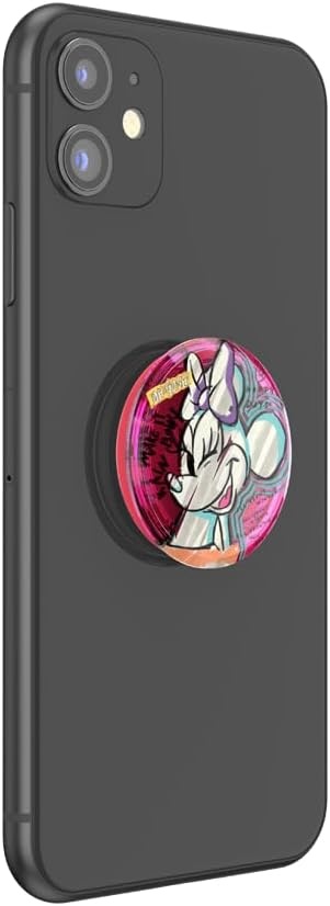 imagePopSockets Phone Grip for MagSafe Secure Magnetic Phone Grip amp Stand HandsFree Kickstand Wireless Charging Compatible Disney Heart Two CuteAll Minnie