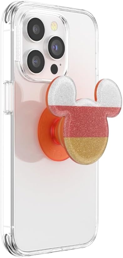 imagePopSockets Phone Grip for MagSafe Secure Magnetic Phone Grip amp Stand HandsFree Kickstand Wireless Charging Compatible Disney Heart Two CuteCandy Corn