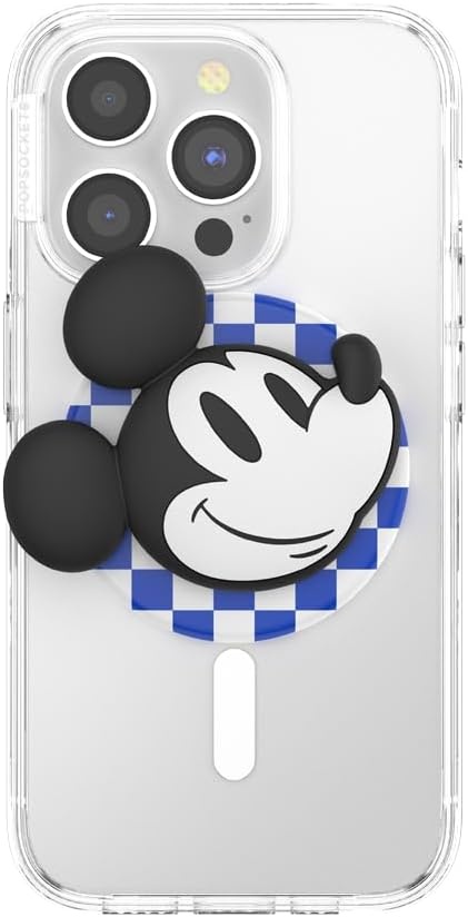 imagePopSockets Phone Grip for MagSafe Secure Magnetic Phone Grip amp Stand HandsFree Kickstand Wireless Charging Compatible Disney Heart Two CuteClassic Mickey
