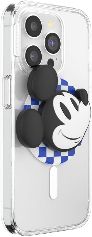 imagePopSockets Phone Grip for MagSafe Secure Magnetic Phone Grip amp Stand HandsFree Kickstand Wireless Charging Compatible Disney Heart Two CuteClassic Mickey