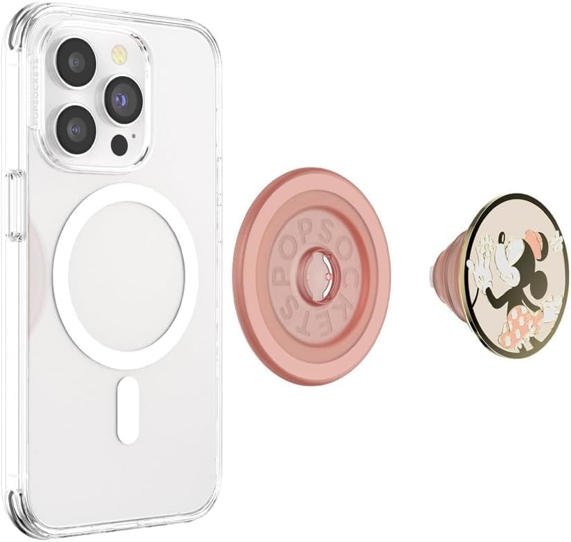 imagePopSockets Phone Grip for MagSafe Secure Magnetic Phone Grip amp Stand HandsFree Kickstand Wireless Charging Compatible Disney Heart Two CuteDaisy Sniff