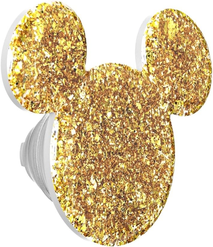 imagePopSockets Phone Grip for MagSafe Secure Magnetic Phone Grip amp Stand HandsFree Kickstand Wireless Charging Compatible Disney Heart Two CuteEarridescent Gold