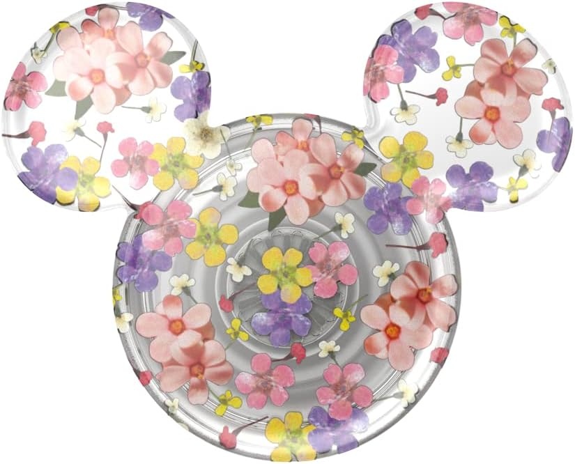 imagePopSockets Phone Grip for MagSafe Secure Magnetic Phone Grip amp Stand HandsFree Kickstand Wireless Charging Compatible Disney Heart Two CuteFlowers