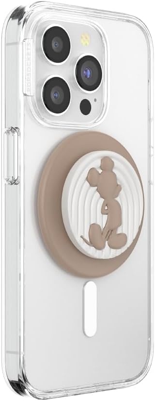 imagePopSockets Phone Grip for MagSafe Secure Magnetic Phone Grip amp Stand HandsFree Kickstand Wireless Charging Compatible Disney Heart Two CuteLatte Mickey