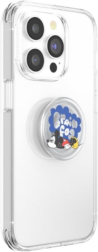 imagePopSockets Phone Grip for MagSafe Secure Magnetic Phone Grip amp Stand HandsFree Kickstand Wireless Charging Compatible Disney Heart Two CuteMickey Brain Fog