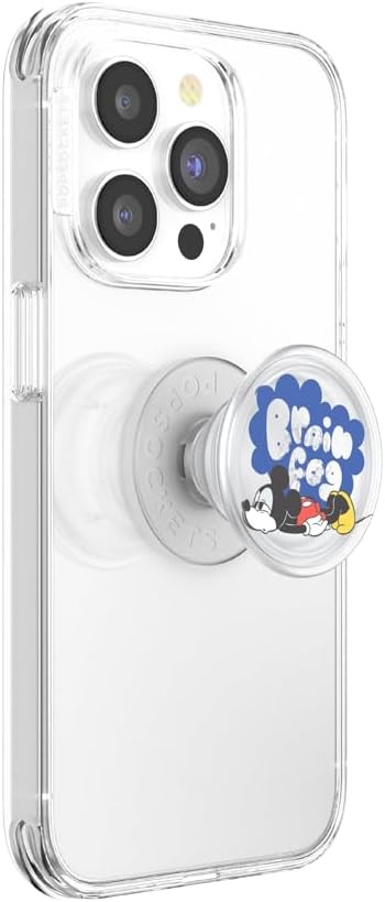 imagePopSockets Phone Grip for MagSafe Secure Magnetic Phone Grip amp Stand HandsFree Kickstand Wireless Charging Compatible Disney Heart Two CuteMickey Brain Fog