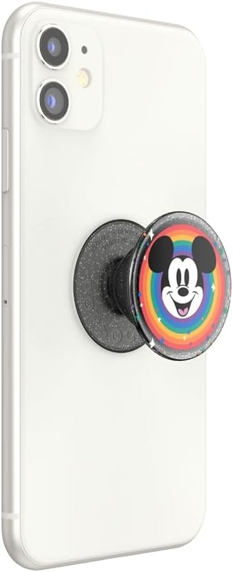 imagePopSockets Phone Grip for MagSafe Secure Magnetic Phone Grip amp Stand HandsFree Kickstand Wireless Charging Compatible Disney Heart Two CuteMickey Pride