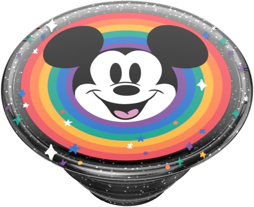 imagePopSockets Phone Grip for MagSafe Secure Magnetic Phone Grip amp Stand HandsFree Kickstand Wireless Charging Compatible Disney Heart Two CuteMickey Pride