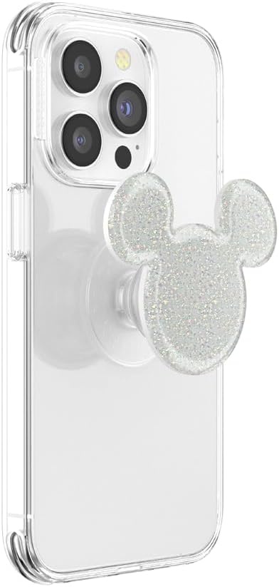 imagePopSockets Phone Grip for MagSafe Secure Magnetic Phone Grip amp Stand HandsFree Kickstand Wireless Charging Compatible Disney Heart Two CuteMickey White
