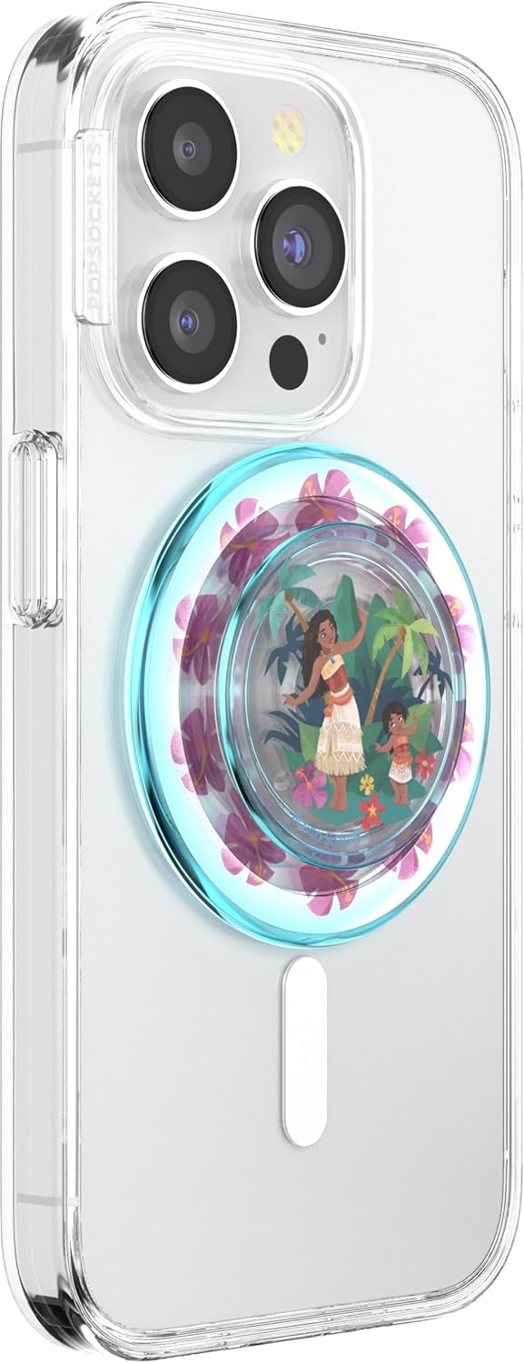 imagePopSockets Phone Grip for MagSafe Secure Magnetic Phone Grip amp Stand HandsFree Kickstand Wireless Charging Compatible Disney Heart Two CuteOcean Sisters