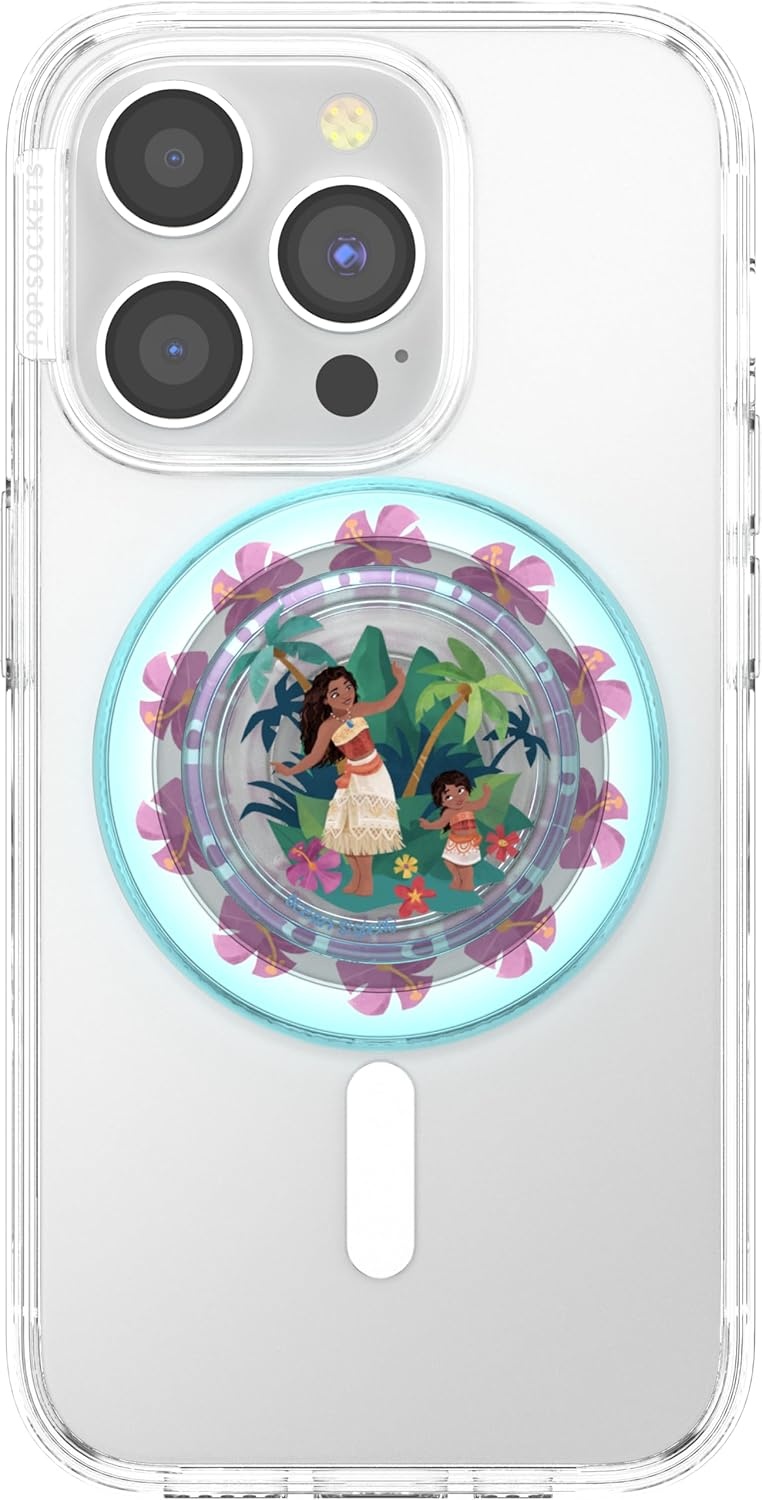 imagePopSockets Phone Grip for MagSafe Secure Magnetic Phone Grip amp Stand HandsFree Kickstand Wireless Charging Compatible Disney Heart Two CuteOcean Sisters