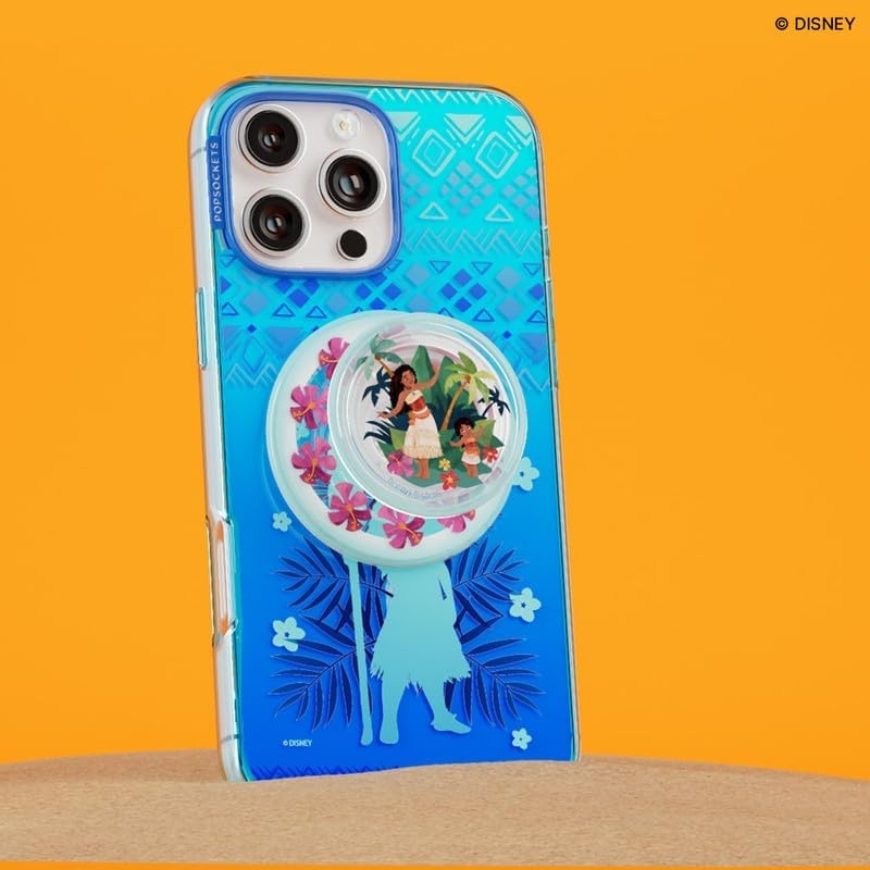 imagePopSockets Phone Grip for MagSafe Secure Magnetic Phone Grip amp Stand HandsFree Kickstand Wireless Charging Compatible Disney Heart Two CuteOcean Sisters
