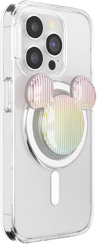 imagePopSockets Phone Grip for MagSafe Secure Magnetic Phone Grip amp Stand HandsFree Kickstand Wireless Charging Compatible Disney Heart Two CuteSherbert Mickey