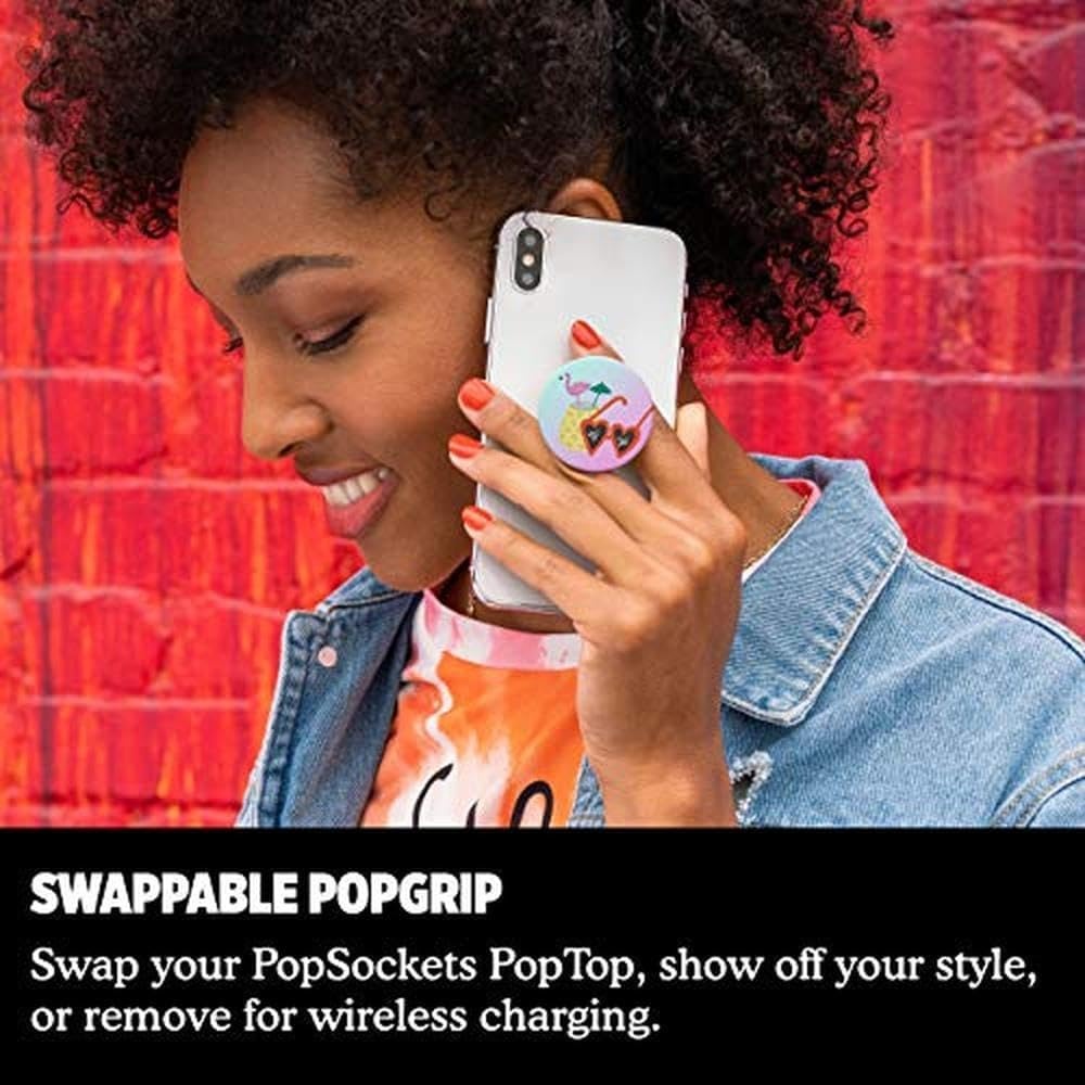image:imagePopSockets Phone Grip with Expanding Kickstand Adhesive Grip Banded AgateFloral