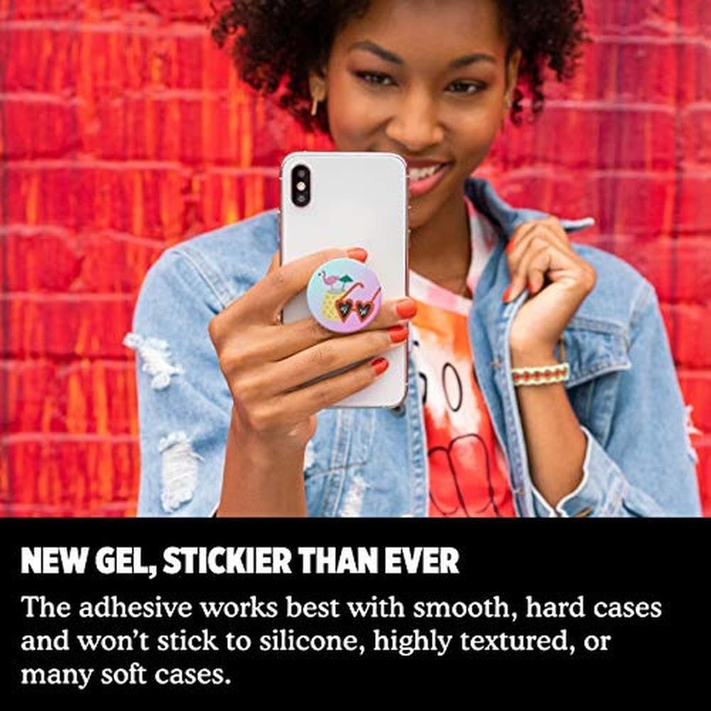 image:imagePopSockets Phone Grip with Expanding Kickstand Adhesive Grip Banded AgateFloral