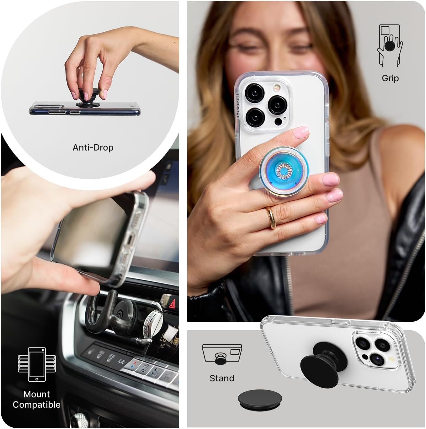 image:imagePopSockets Phone Grip with Expanding Kickstand Adhesive Grip Wallflower PaperWallflower