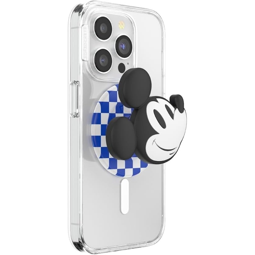 imagePopSockets Phone Grip for MagSafe Secure Magnetic Phone Grip amp Stand HandsFree Kickstand Wireless Charging Compatible Disney  Heart Two CuteClassic Mickey