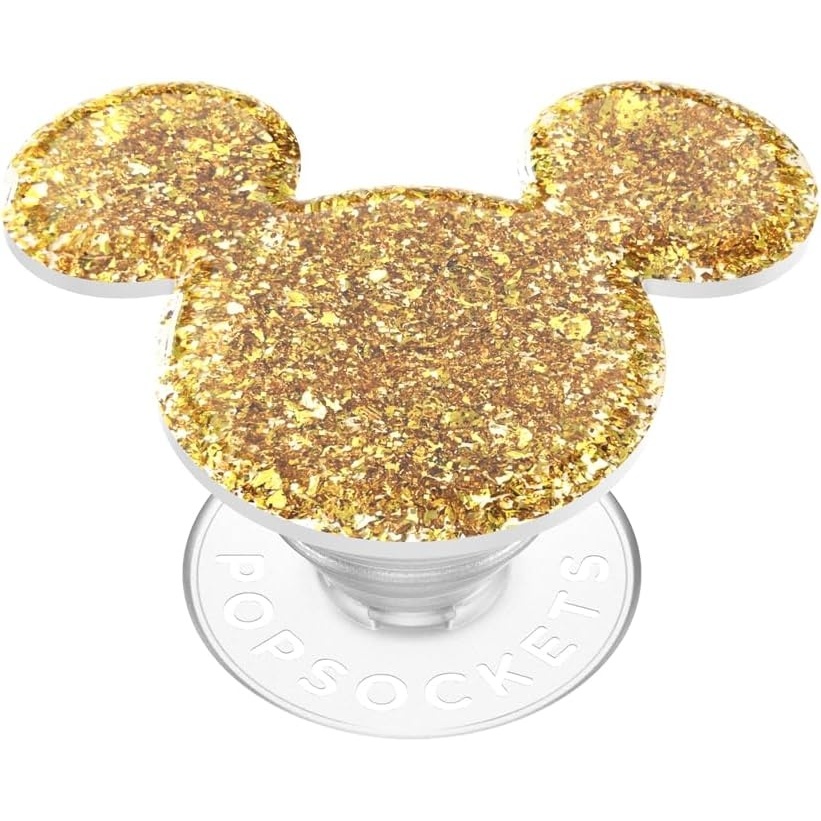 imagePopSockets Phone Grip for MagSafe Secure Magnetic Phone Grip amp Stand HandsFree Kickstand Wireless Charging Compatible Disney Heart Two CuteEarridescent Gold
