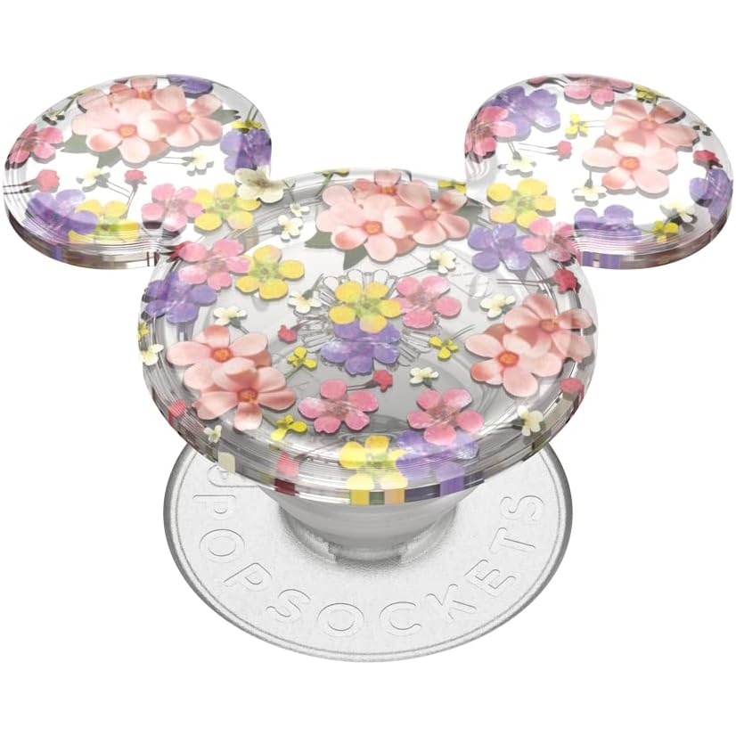 imagePopSockets Phone Grip for MagSafe Secure Magnetic Phone Grip amp Stand HandsFree Kickstand Wireless Charging Compatible Disney Heart Two CuteFlowers