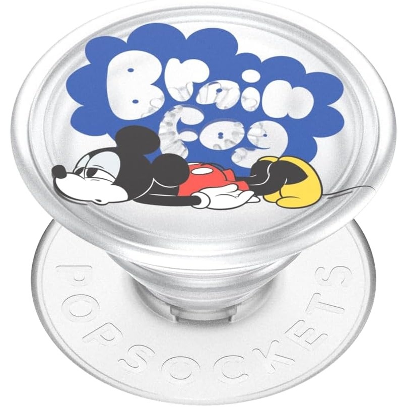imagePopSockets Phone Grip for MagSafe Secure Magnetic Phone Grip amp Stand HandsFree Kickstand Wireless Charging Compatible Disney Heart Two CuteMickey Brain Fog