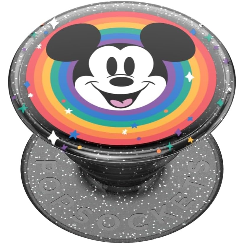 imagePopSockets Phone Grip for MagSafe Secure Magnetic Phone Grip amp Stand HandsFree Kickstand Wireless Charging Compatible Disney Heart Two CuteMickey Pride