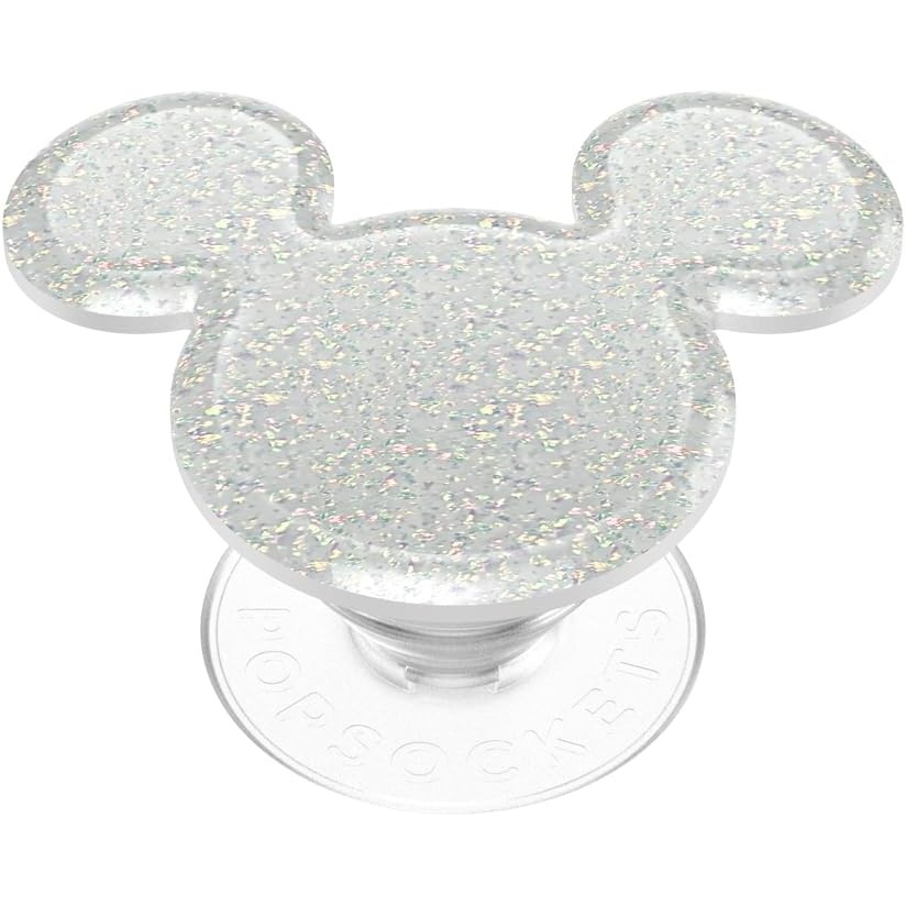imagePopSockets Phone Grip for MagSafe Secure Magnetic Phone Grip amp Stand HandsFree Kickstand Wireless Charging Compatible Disney Heart Two CuteMickey White
