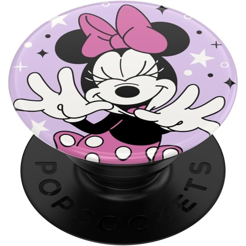imagePopSockets Phone Grip for MagSafe Secure Magnetic Phone Grip amp Stand HandsFree Kickstand Wireless Charging Compatible Disney Heart Two CuteMinnie Sparkle