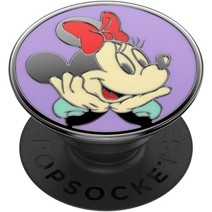 PopSockets Phone Grip for MagSafe, Secure Magnetic Phone Grip & Stand, Hands-Free Kickstand, Wireless Charging Compatible, Disney – Heart Two Cute(80s Minnie)