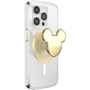 PopSockets Phone Grip for MagSafe, Secure Magnetic Phone Grip & Stand, Hands-Free Kickstand, Wireless Charging Compatible, Disney – Heart Two Cute(Gold Mickey)